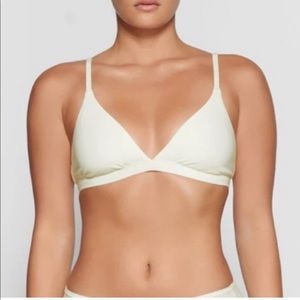 NWT SKIMS Cotton Jersey Triangle Bralette XS